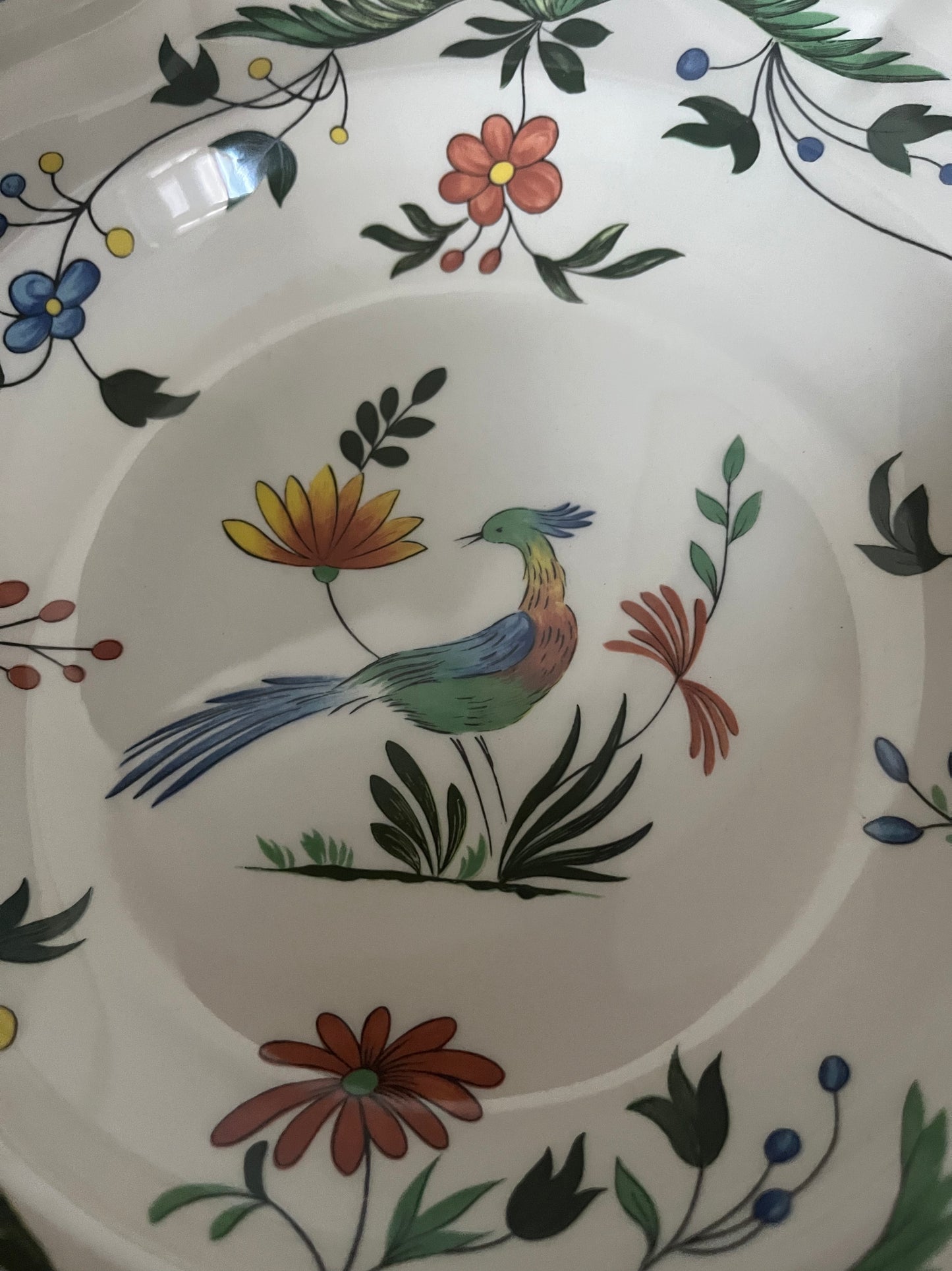 Gien Oiseaux de Paradis plate 22,5 cm