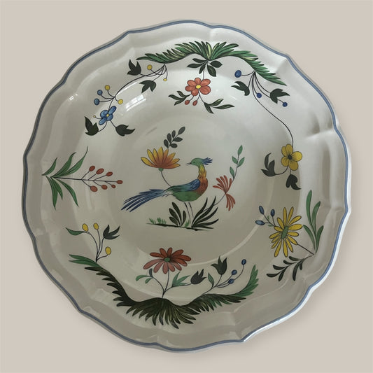 Gien Oiseaux de Paradis plate 22,5 cm