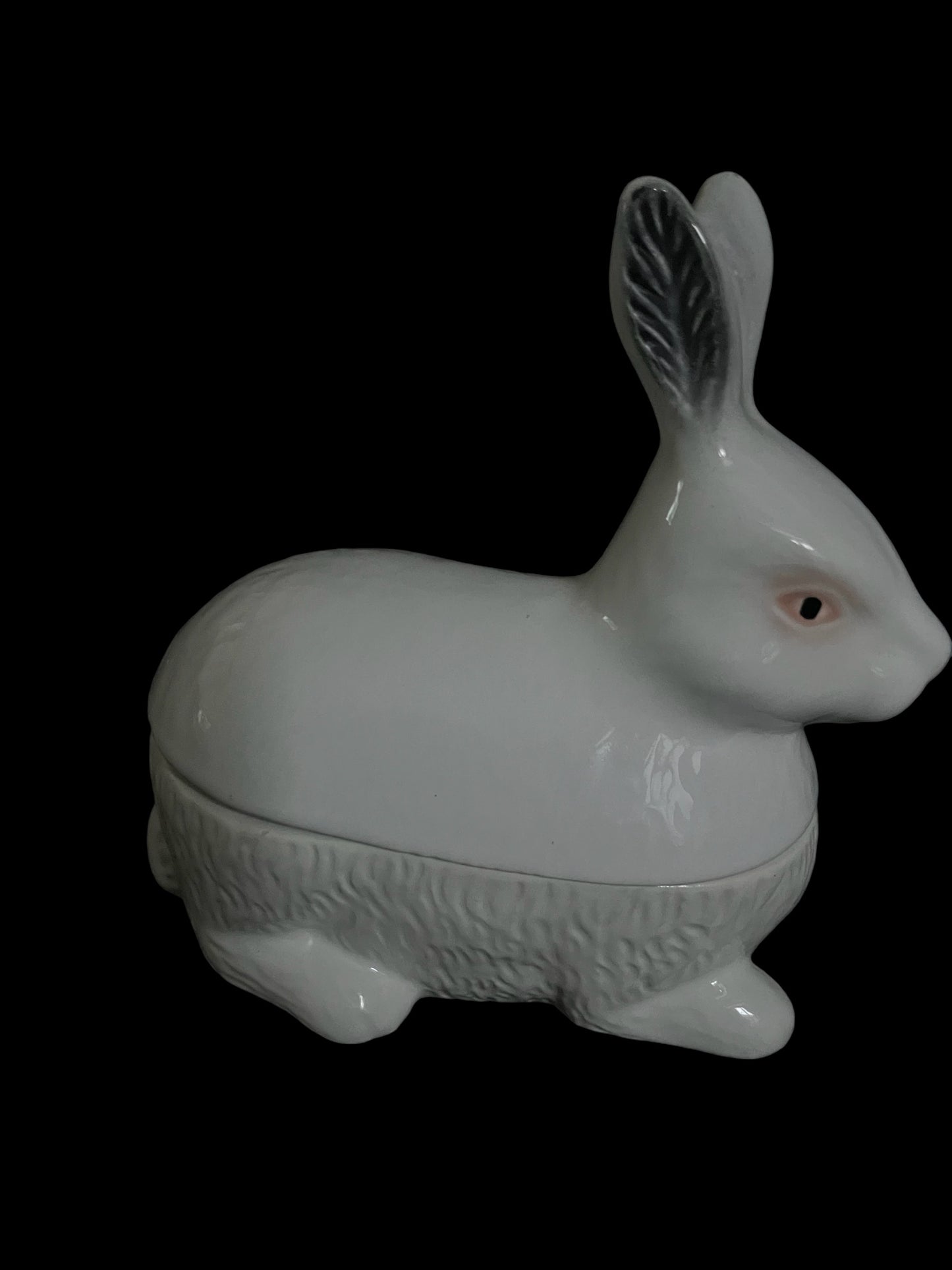 French small white tureen by Michel Caugant artic hare