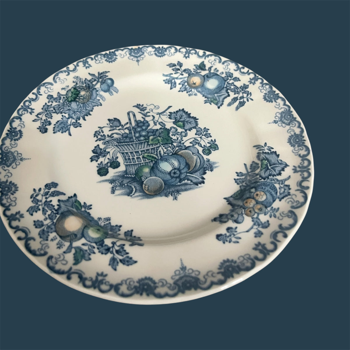 Mason’s England ironstone fruitbasket blue breakfast plate 22,5 cm
