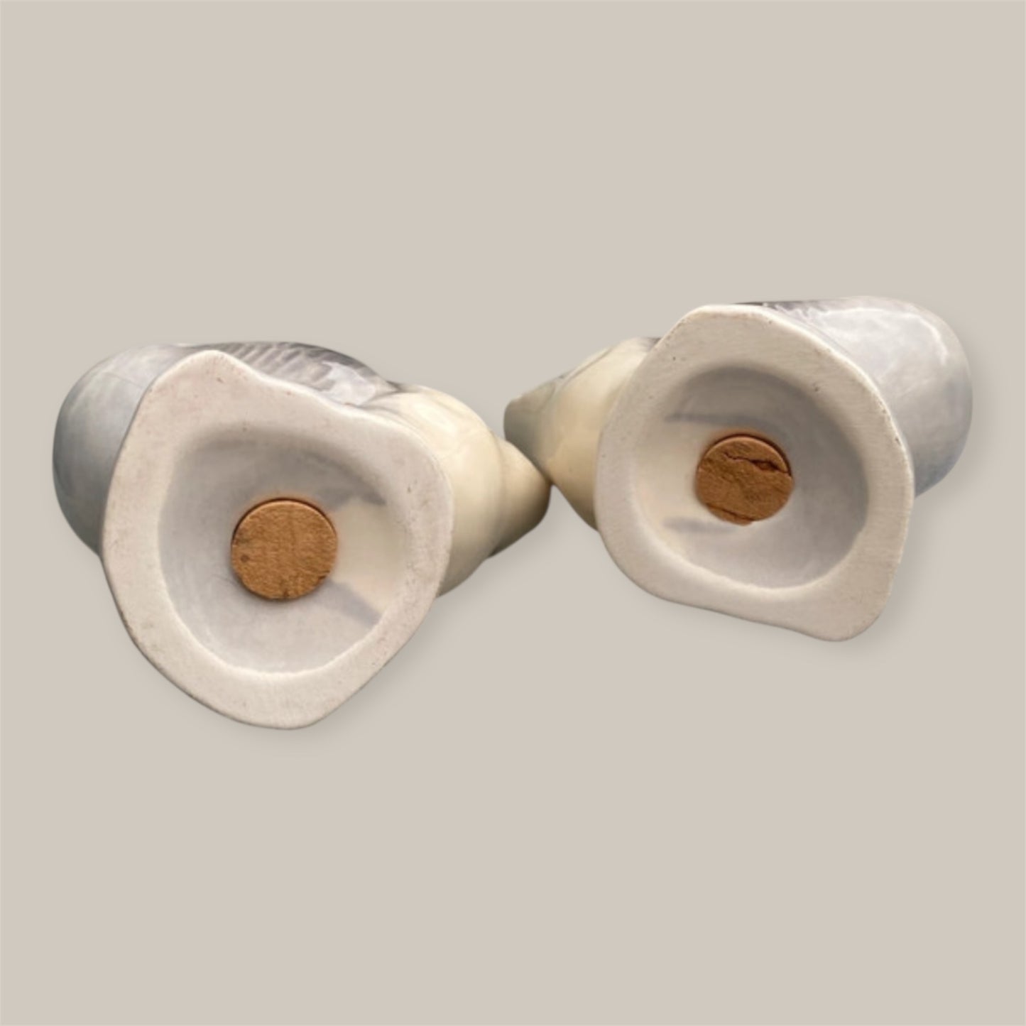 Vintage french pepper salt set goose