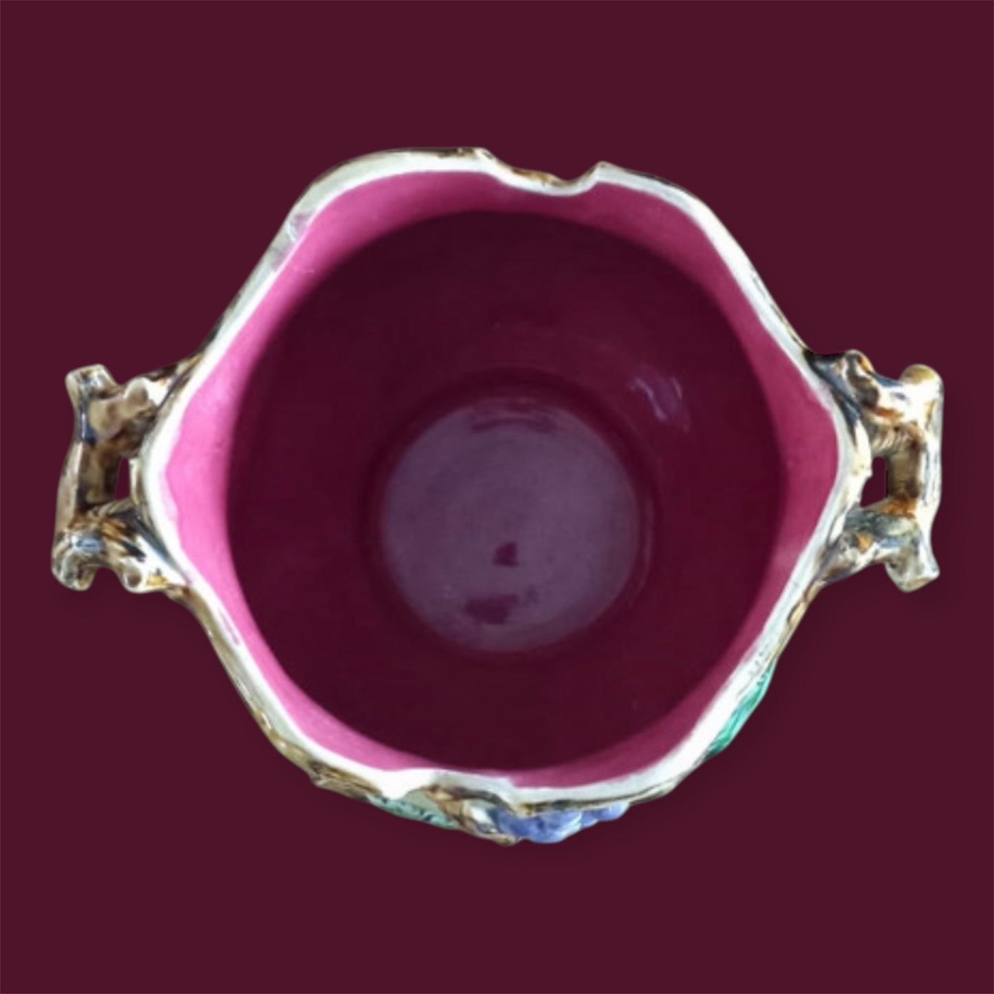 Frie Onnaing french majolica cachepot