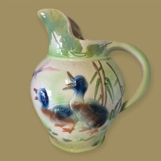 Saint Clement France majolica pitcher
