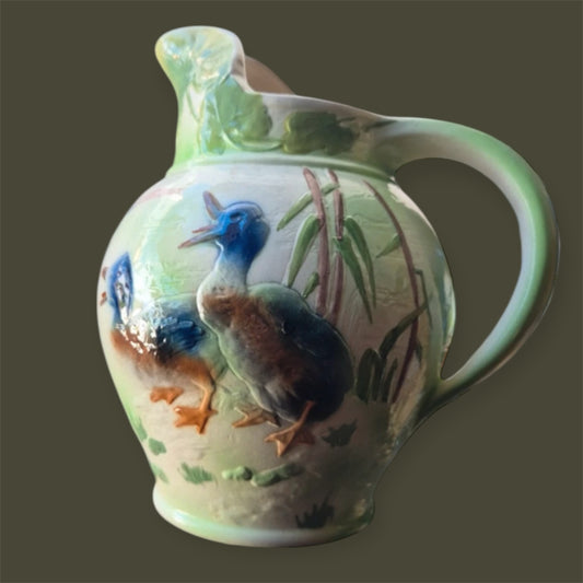 Saint Clement France majolica pitcher