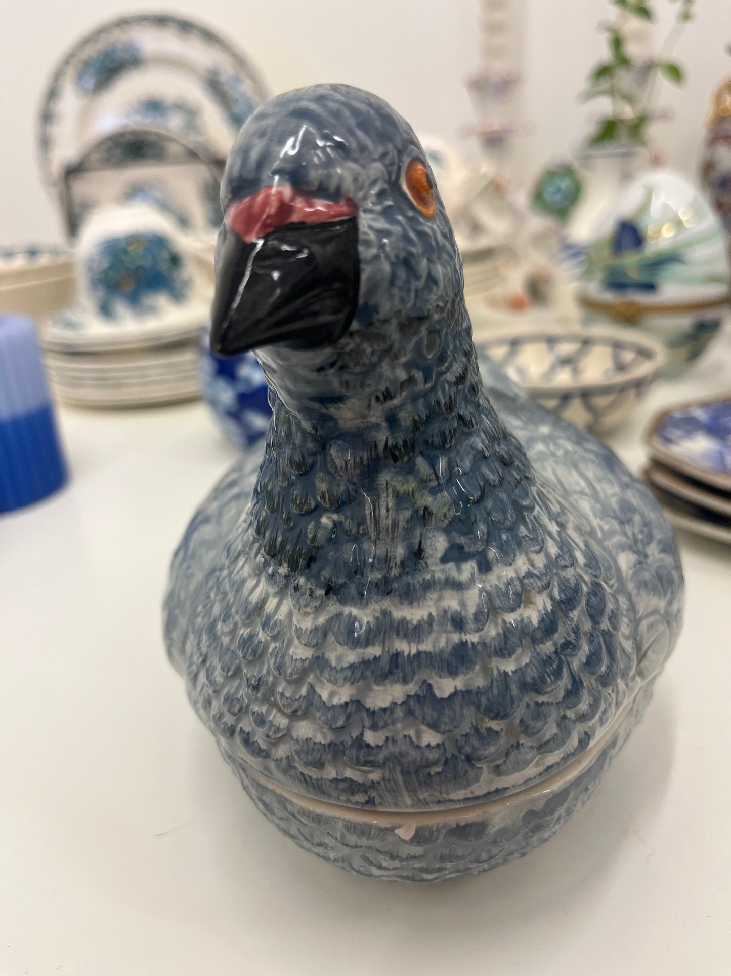 Michel Caugant pigeon tureen