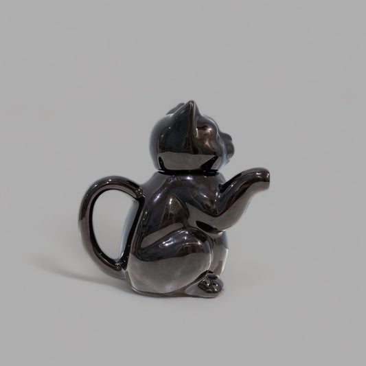 Tea for you, 1 cup vintage teapot black cat 🐈‍⬛