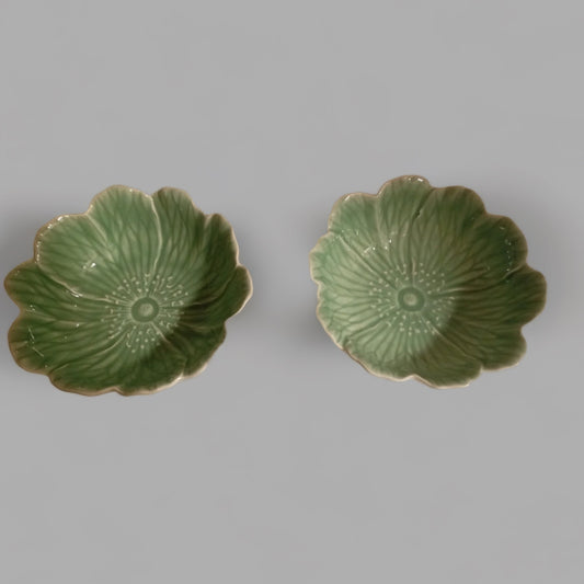 Set of 2 greenleave bowl Bordallo Pinheiro