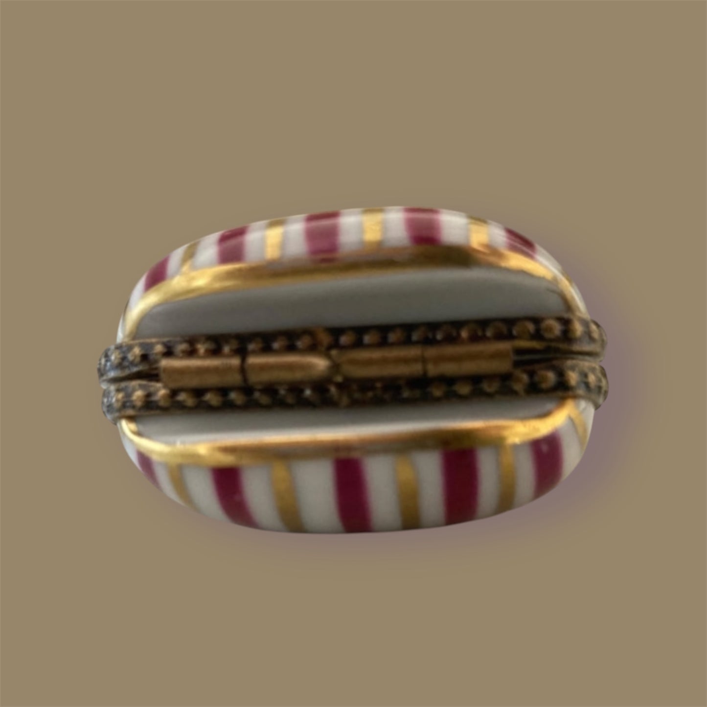 Limoges France handbag handpainted trinketbox