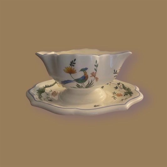 Gien Oiseaux de Paradis gravy boat