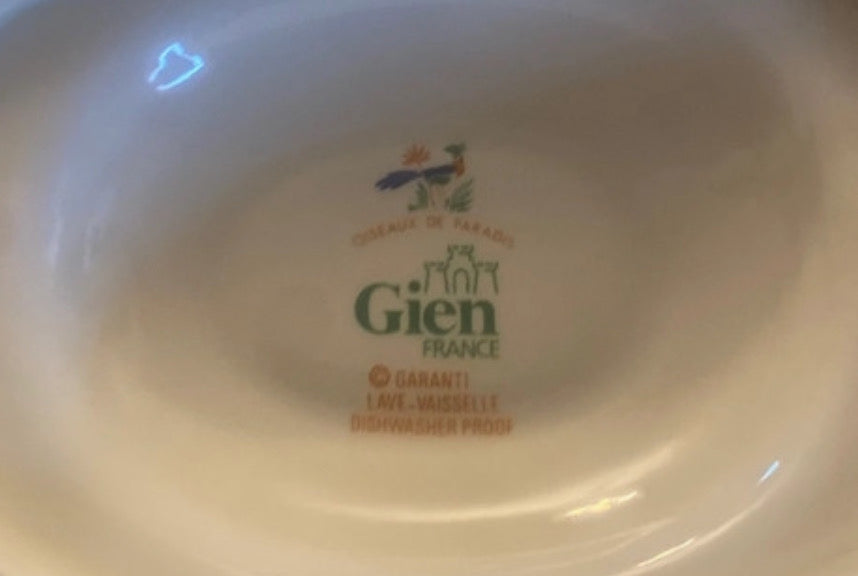 Gien Oiseaux de Paradis gravy boat