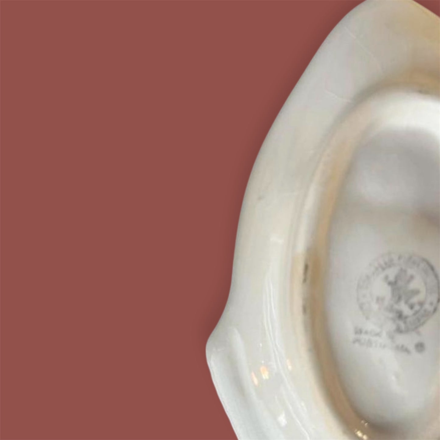 Set of 2 small vintage pink Bordallo Pinheiro (ansjo) fish servers faience