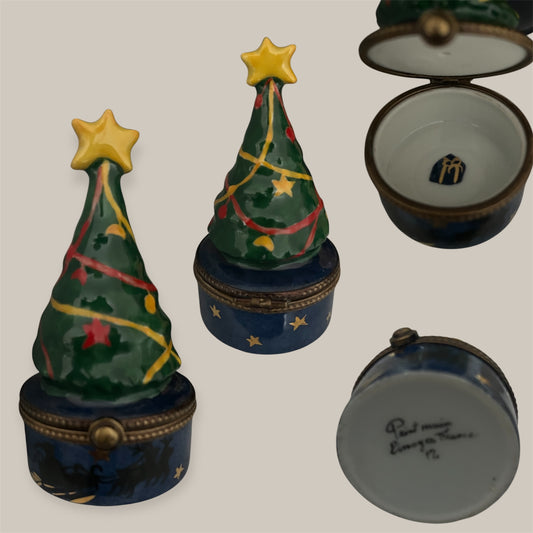 Lovely Limoges trincket box Christmas tree
