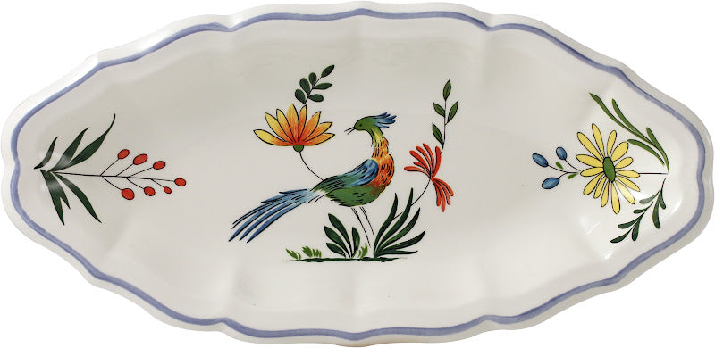 Gien Oiseaux de Paradis small oval server