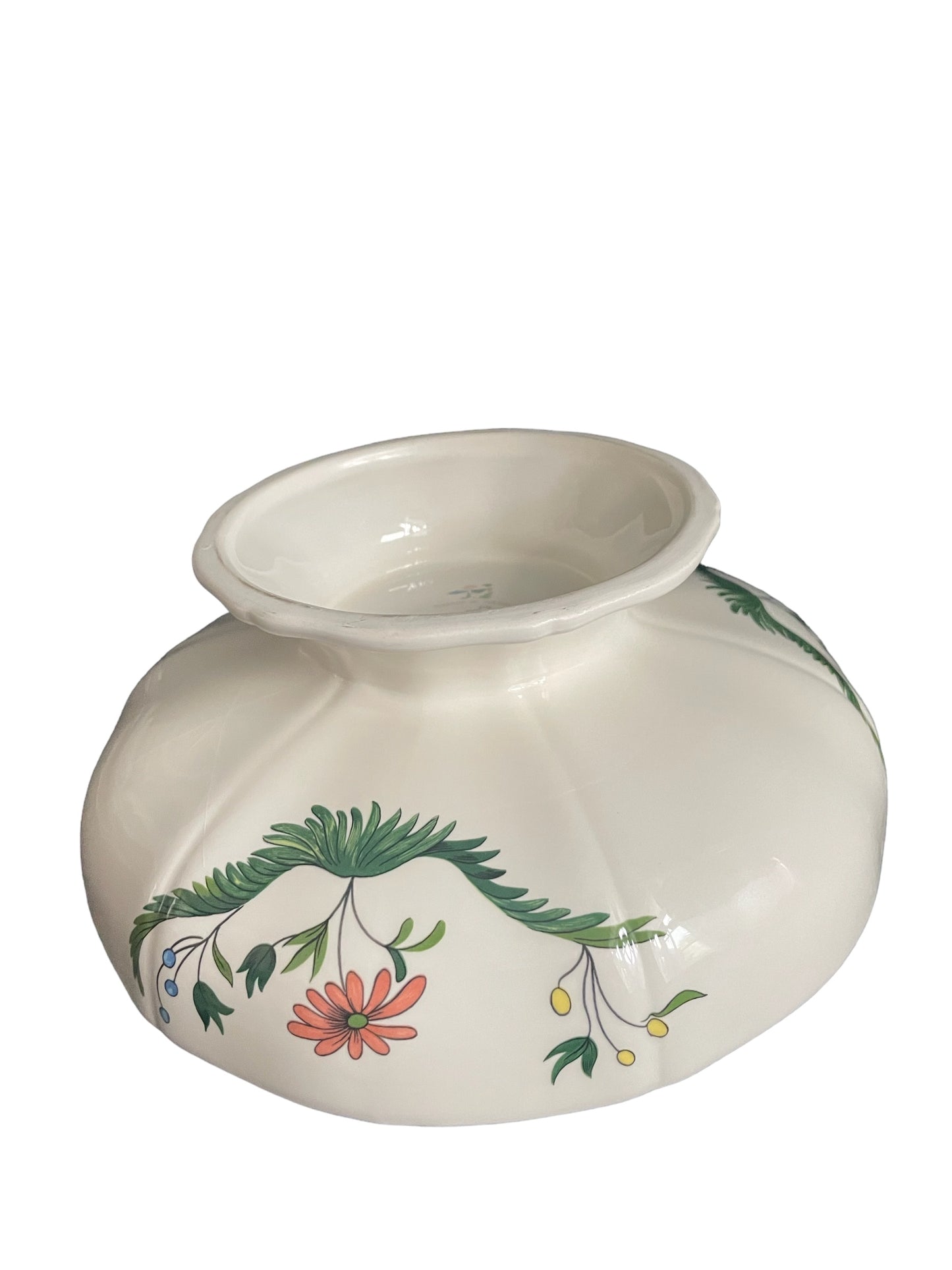 Gien Oiseaux de Paradis small footed salad bowl