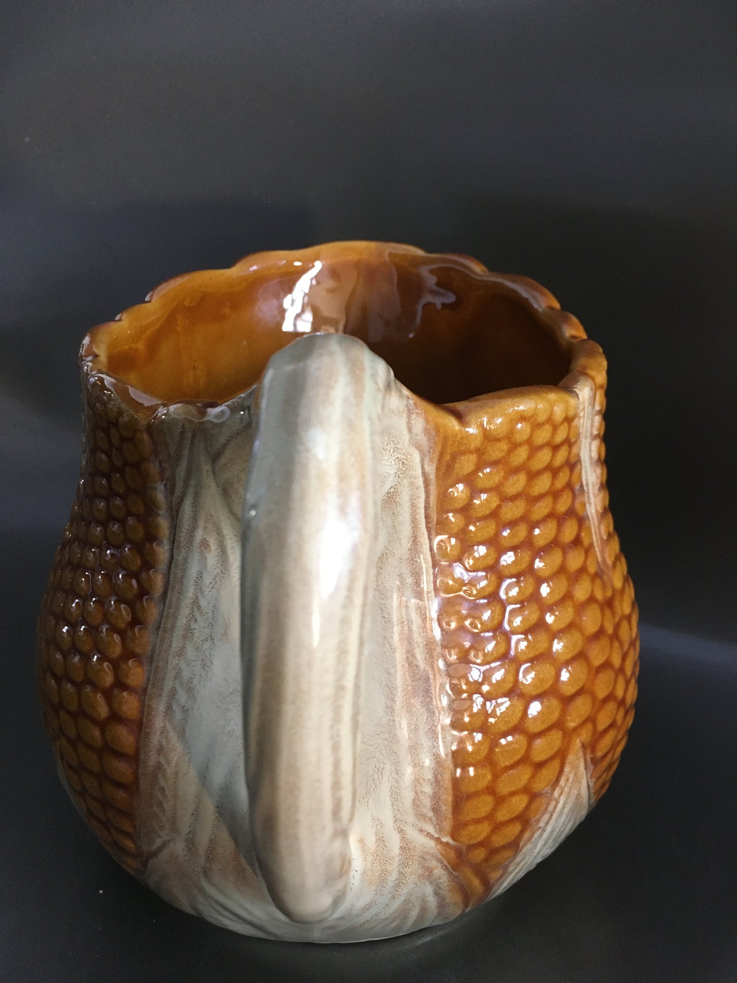 Majolica mais pitcher L