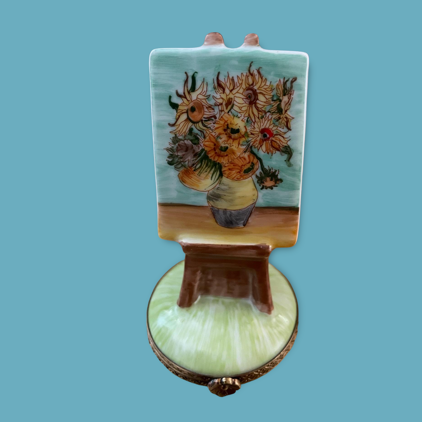 Limoges trincketbox Sunflowers van Gogh