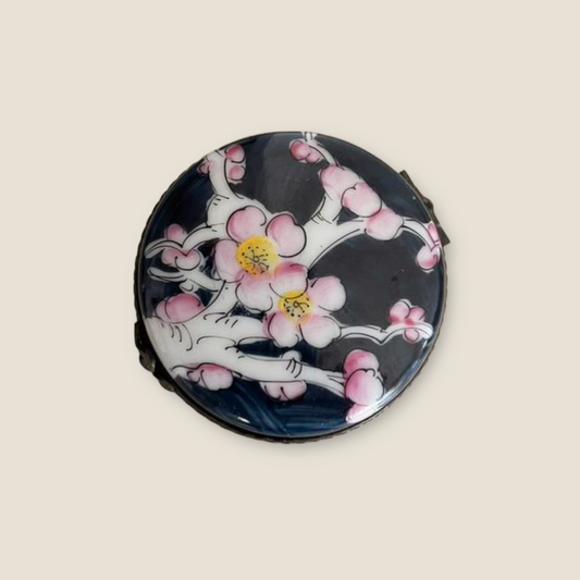 Limoges trincketbox cherry blossom