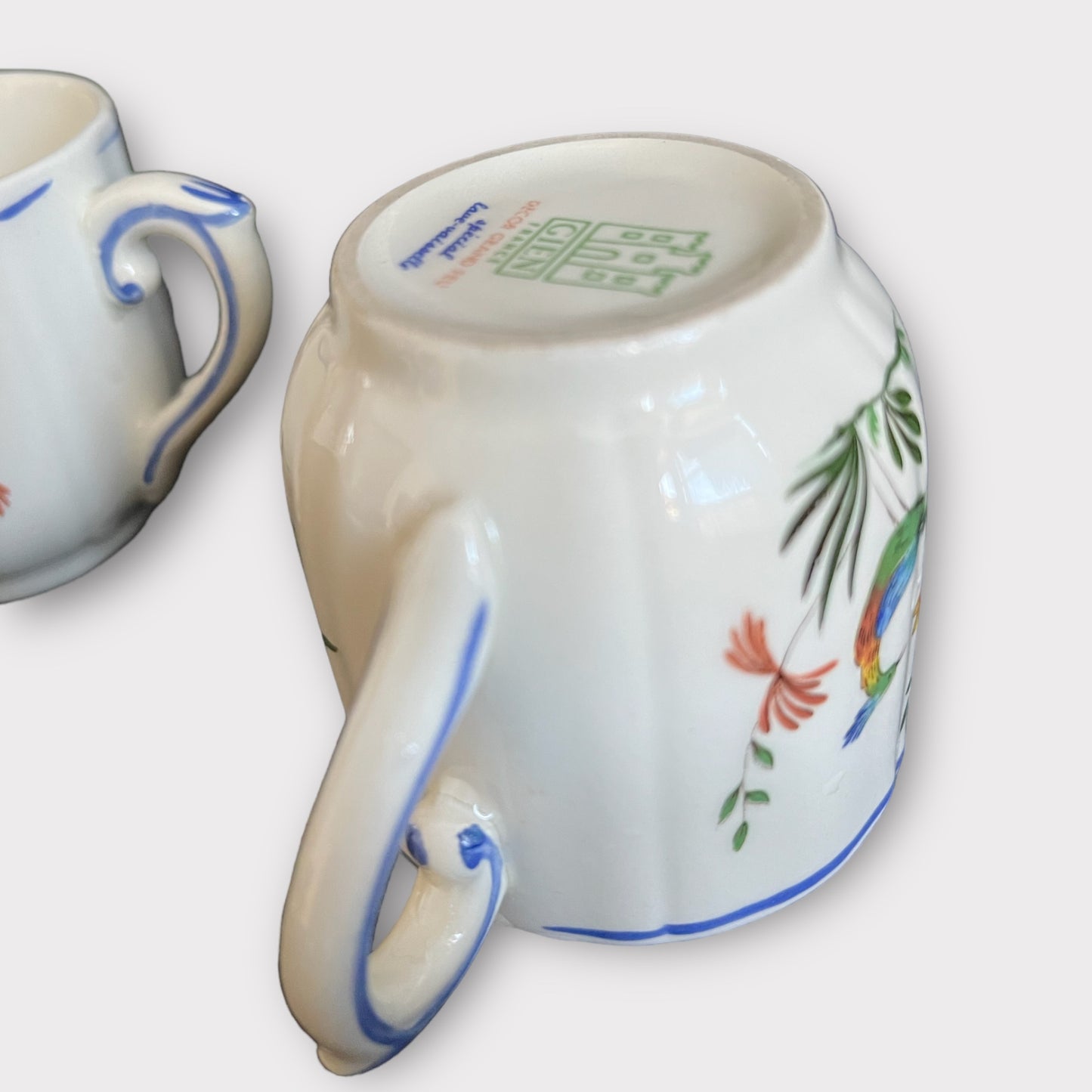 Gien Oiseaux de Paradis vintage espresso cup