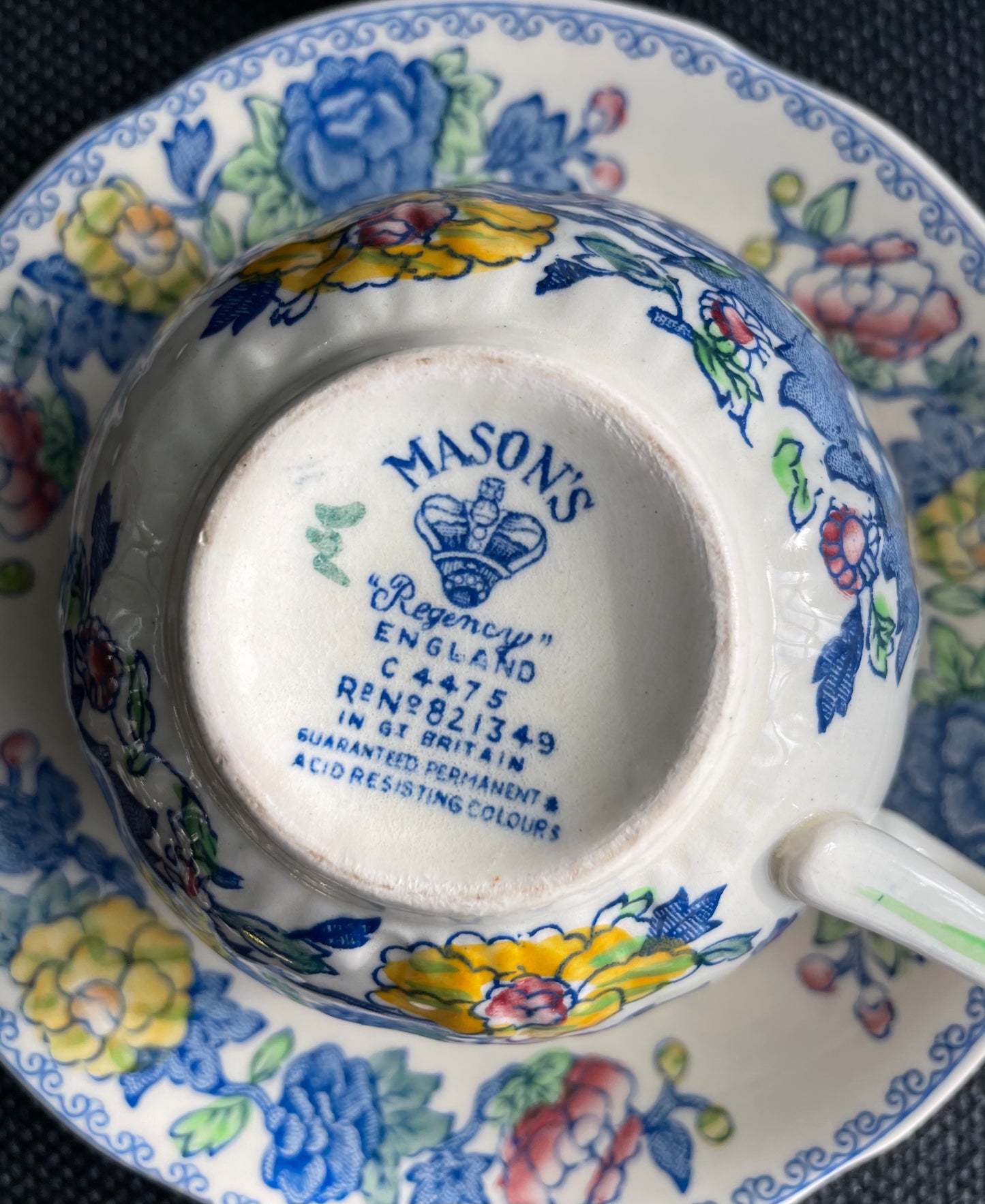 Mason's Regency tea cup and saucer