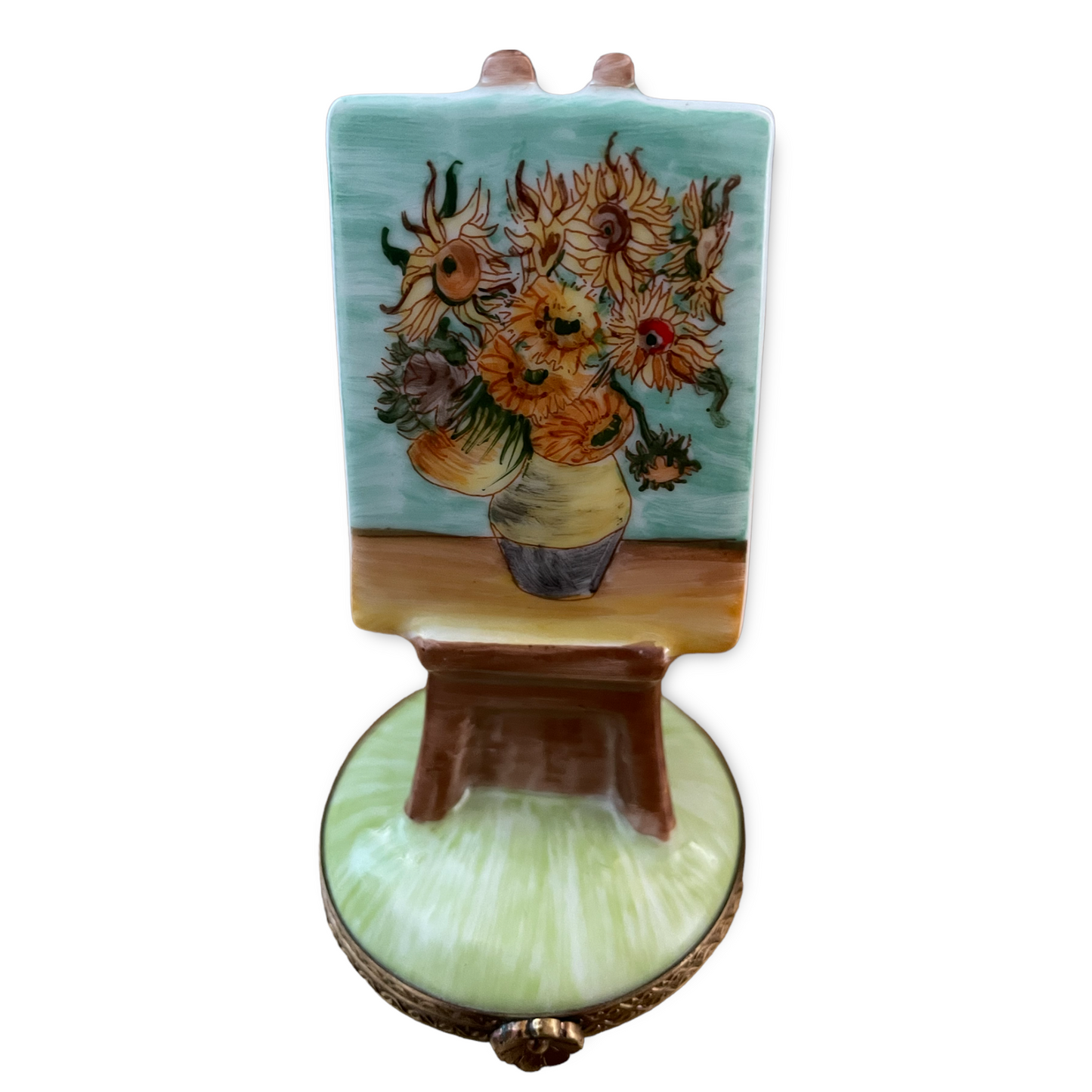 Limoges trincketbox Sunflowers van Gogh