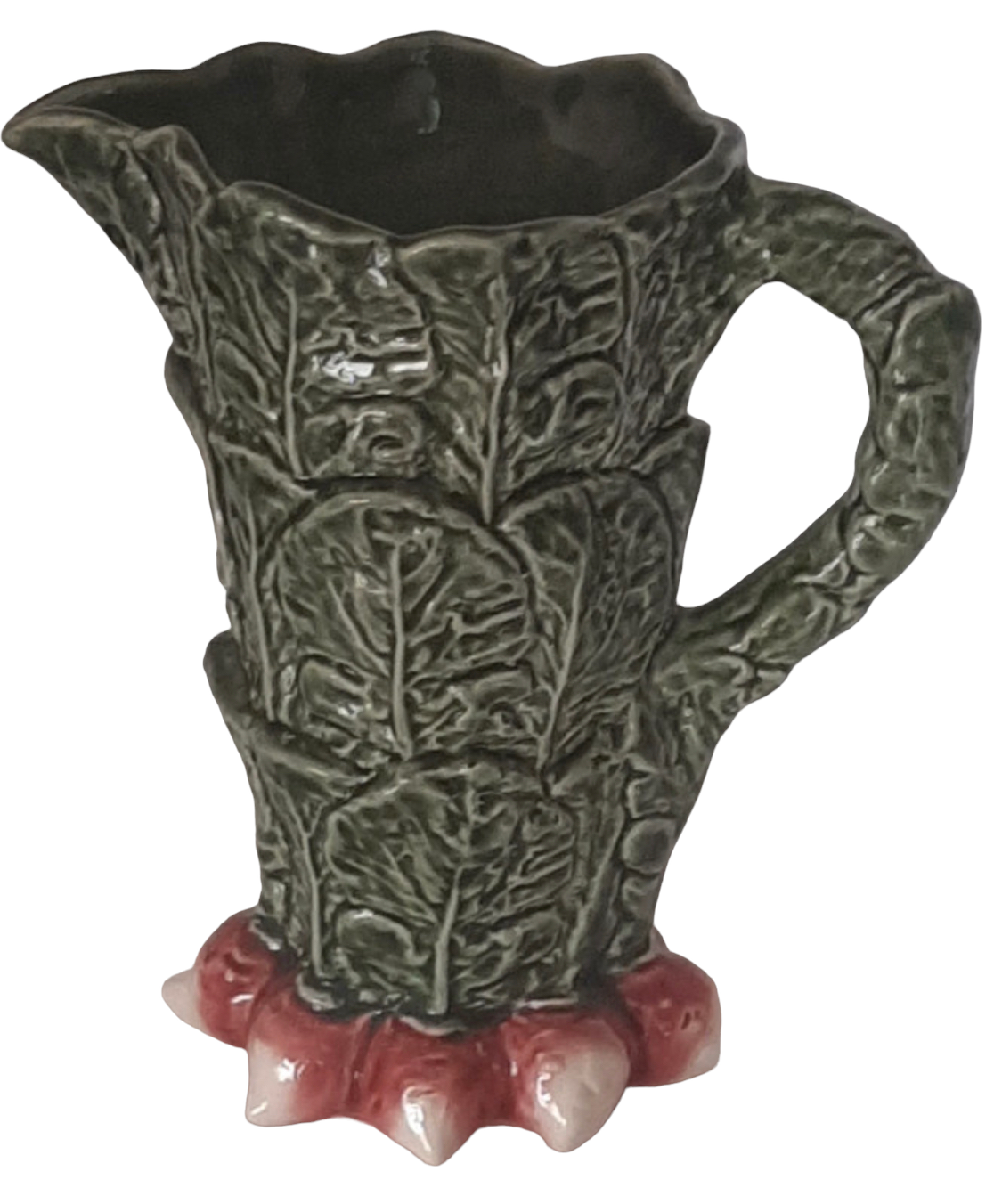 Majolica pitcher radish