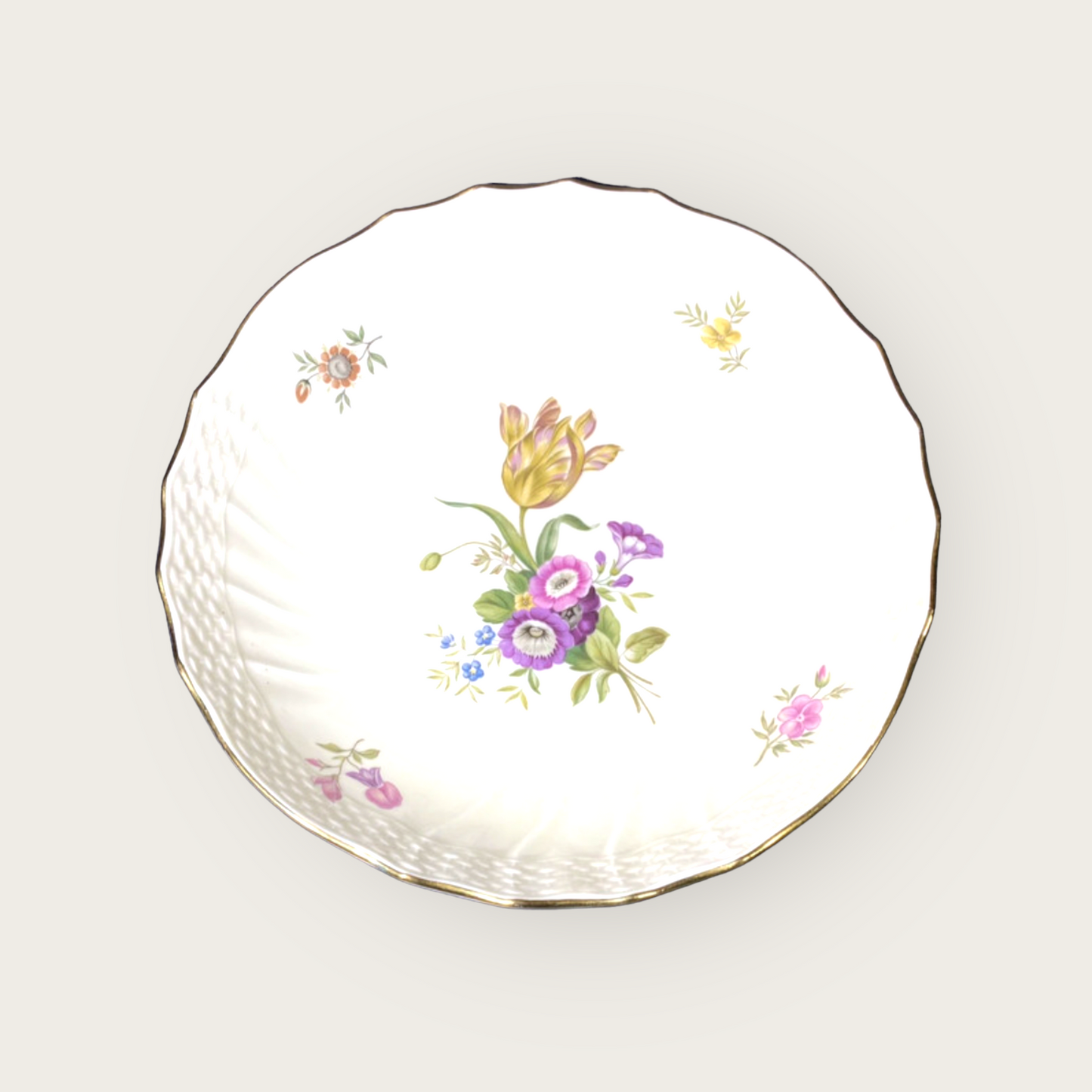 Royal Copenhagen bowl floral decor 21 cm