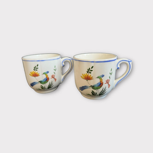 Gien Oiseaux de Paradis vintage espresso cup