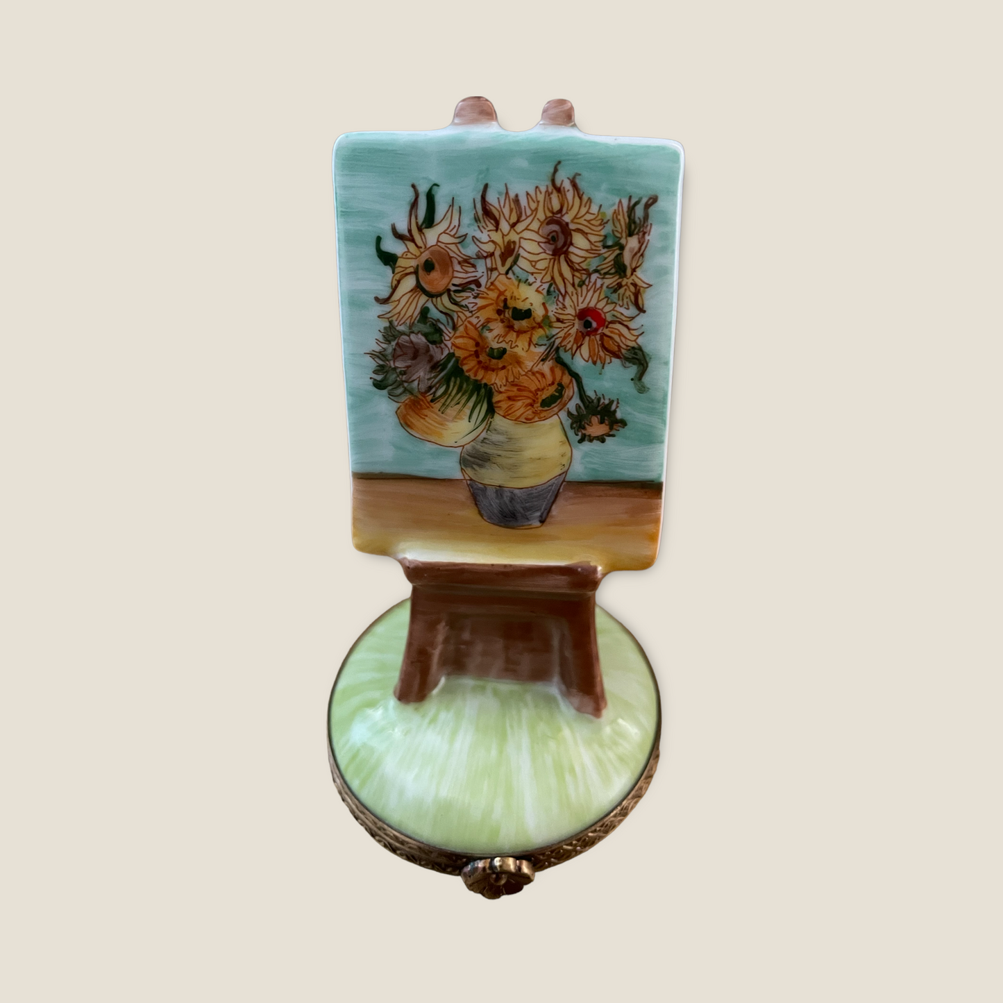 Limoges trincketbox Sunflowers van Gogh