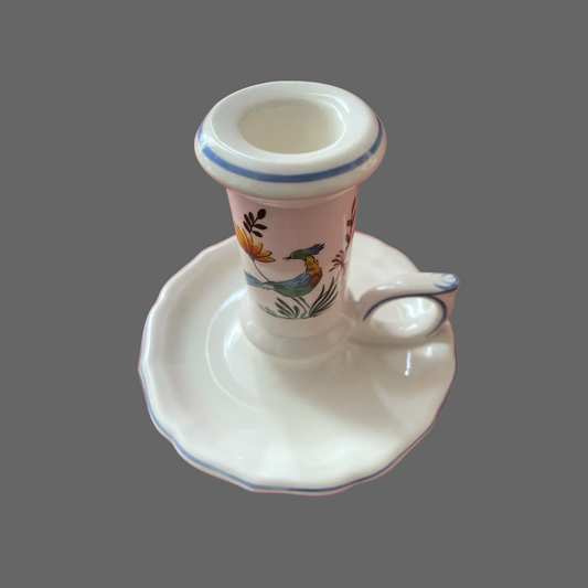 Gien Oiseaux de Paradis candle holder