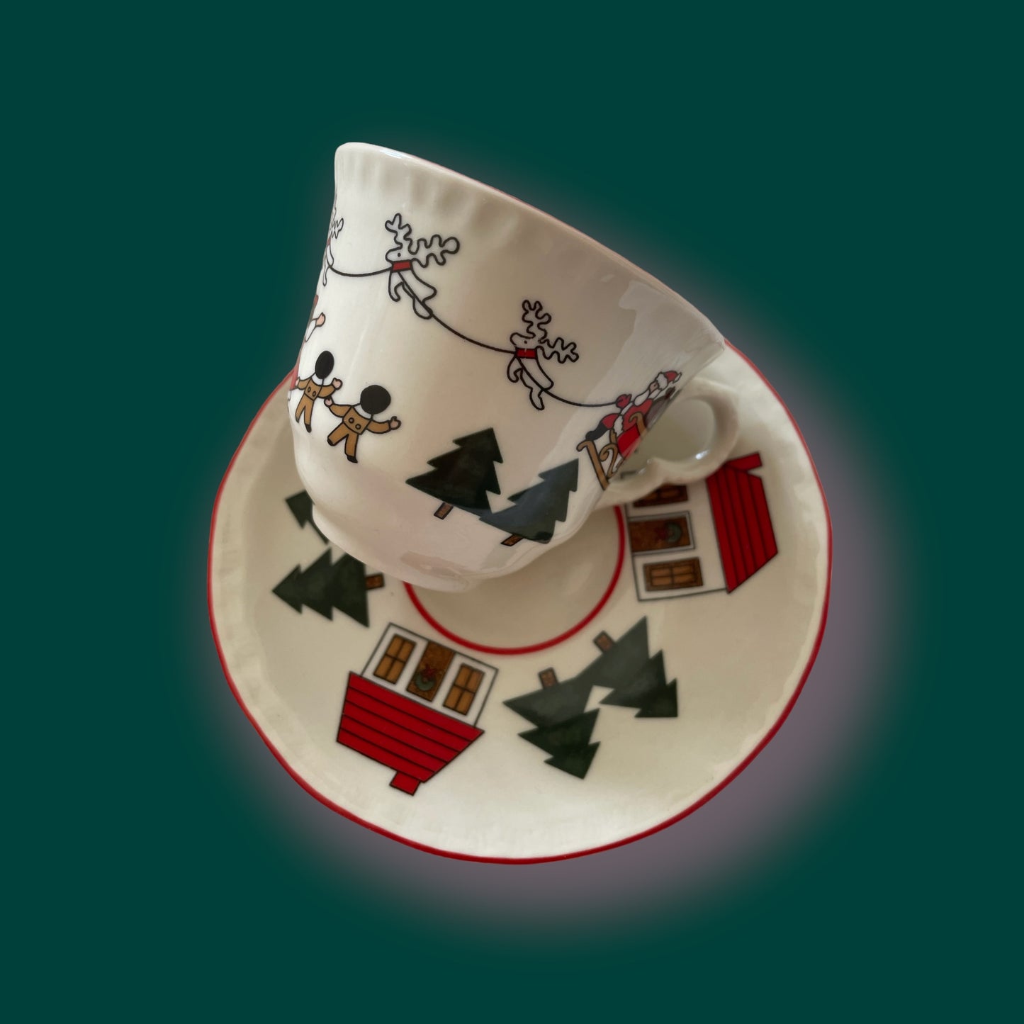 Mason’s Christmas Village cup saucer